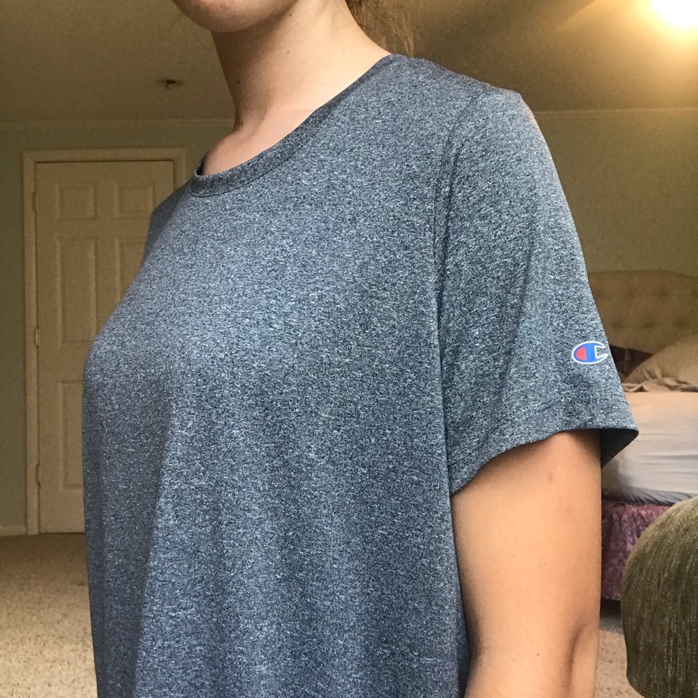 Champion Men’s Heathered-Gray Athletic Tee
